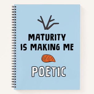 Frozen 2   Olaf "Maturity Is Making Me Poetic" Notebook