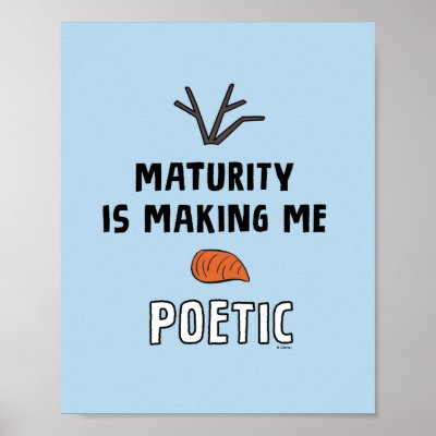 Frozen 2 | Olaf "Maturity Is Making Me Poetic" Poster