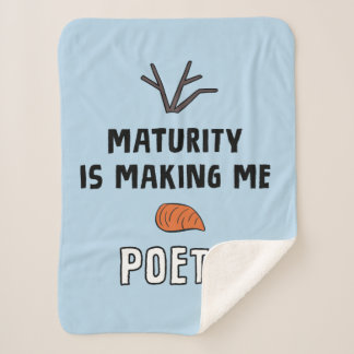 Frozen 2 | Olaf "Maturity Is Making Me Poetic" Sherpa Blanket