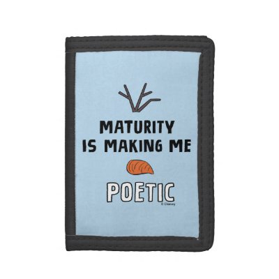 Frozen 2 | Olaf "Maturity Is Making Me Poetic" Trifold Wallet