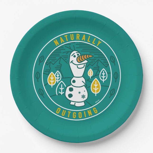 Frozen 2 | Olaf - Naturally Outgoing Paper Plates (Front)
