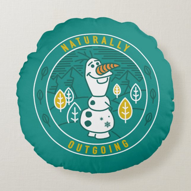 Frozen 2 | Olaf - Naturally Outgoing Round Pillow (Front)