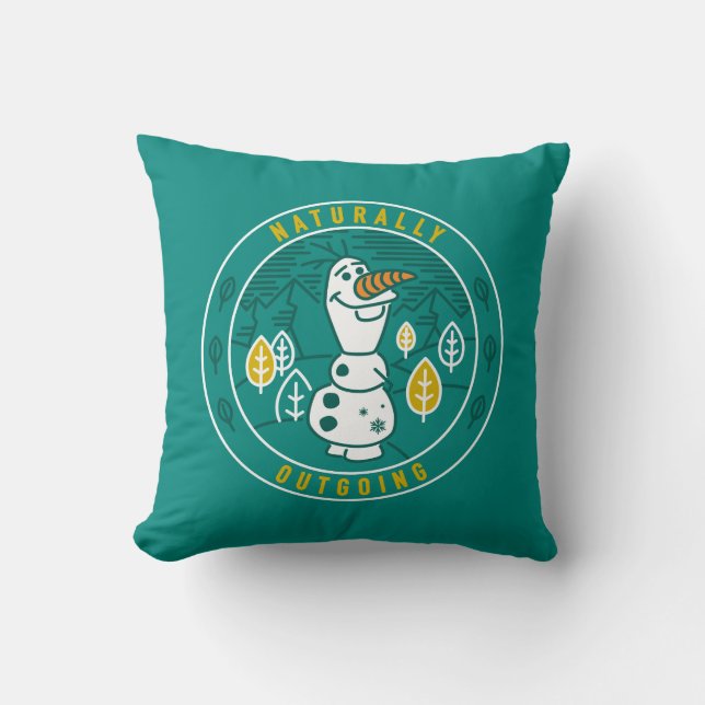Frozen 2 | Olaf - Naturally Outgoing Throw Pillow (Front)