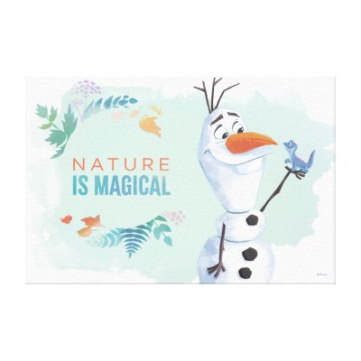 Frozen 2: Olaf | Nature Is Magical Canvas Print