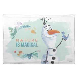 Frozen 2: Olaf   Nature Is Magical Cloth Placemat