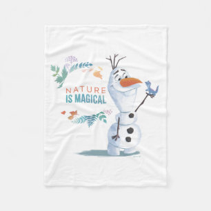 Frozen 2: Olaf Nature Is Magical Fleece Blanket