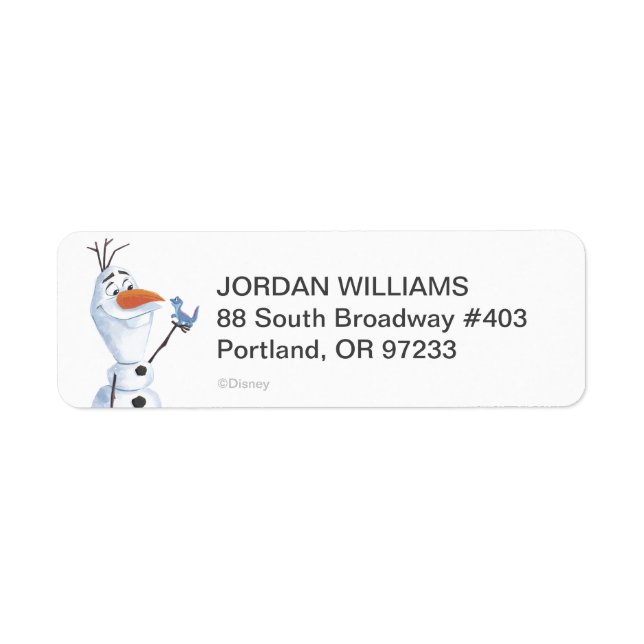 Frozen 2: Olaf | Nature Is Magical Label (Front)