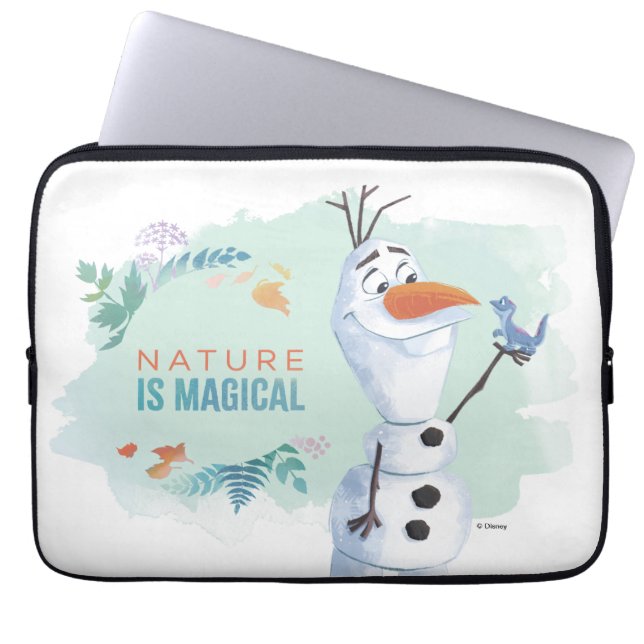 Frozen 2: Olaf | Nature Is Magical Laptop Sleeve (Front)