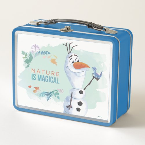 Frozen 2 Olaf  Nature Is Magical Metal Lunch Box