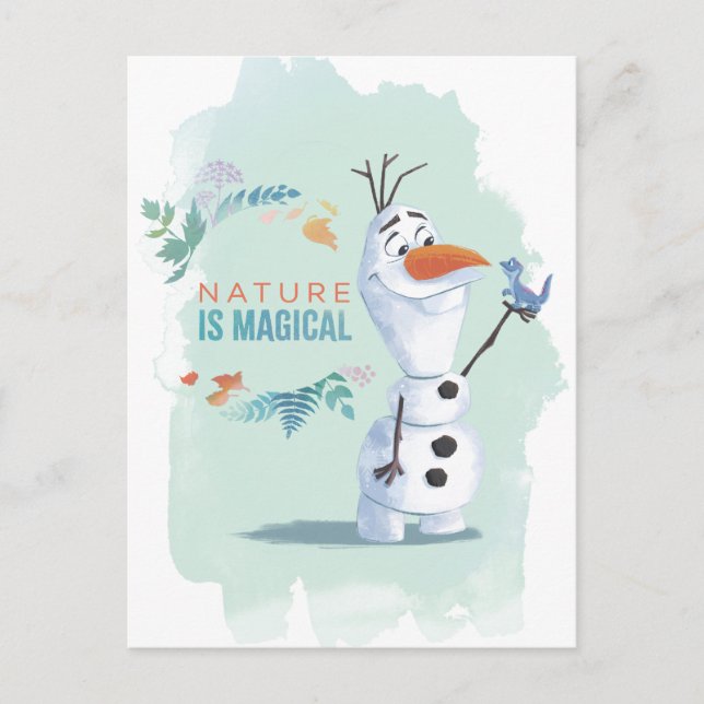 Frozen 2: Olaf | Nature Is Magical Postcard (Front)
