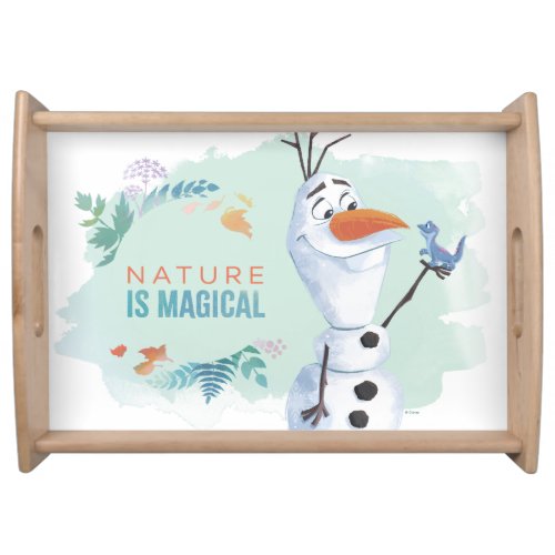 Frozen 2 Olaf  Nature Is Magical Serving Tray