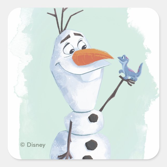 Frozen 2: Olaf | Nature Is Magical Square Sticker (Front)