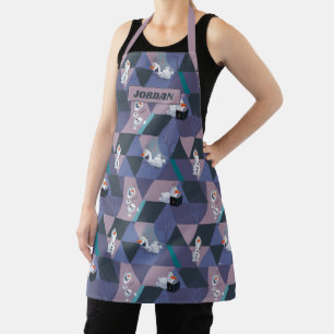 Frozen 2 Olaf Purple Geometric Pattern Apron
