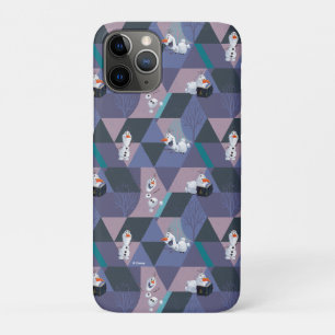 Frozen 2 Olaf Purple Geometric Pattern iPhone 11 Pro Case