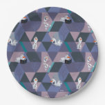 Frozen 2 | Olaf Purple Geometric Pattern Paper Plates