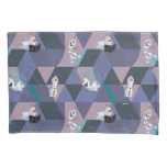 Frozen 2 | Olaf Purple Geometric Pattern Pillow Case