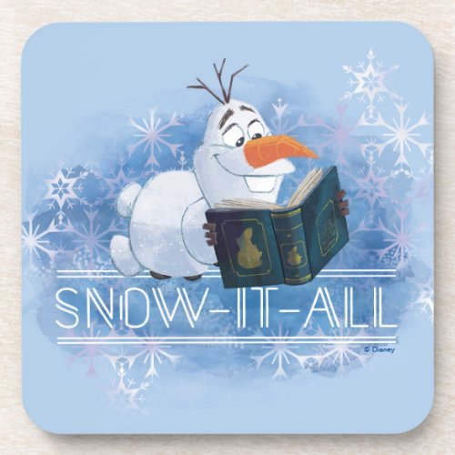 Frozen 2 Olaf  Snow_It_All Beverage Coaster