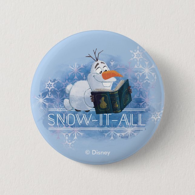 Frozen 2: Olaf | Snow-It-All Button (Front)
