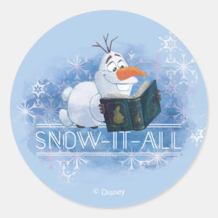 Frozen 2: Olaf   Snow-It-All Classic Round Sticker