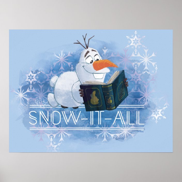 olaf with snow