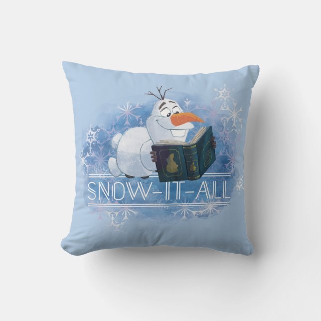 Frozen 2: Olaf | Snow-It-All Throw Pillow (Front)