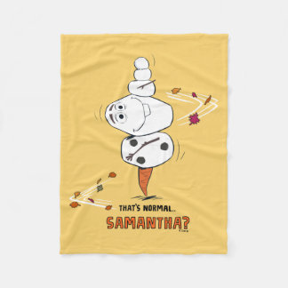 Frozen 2 | Olaf "That's Normal… Samantha?" Fleece Blanket