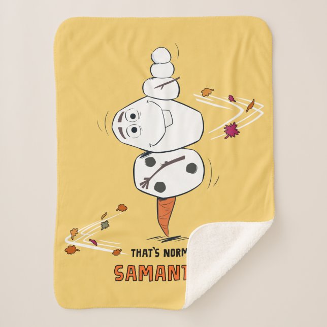 Frozen 2 | Olaf "That's Normal… Samantha?" Sherpa Blanket (Front)