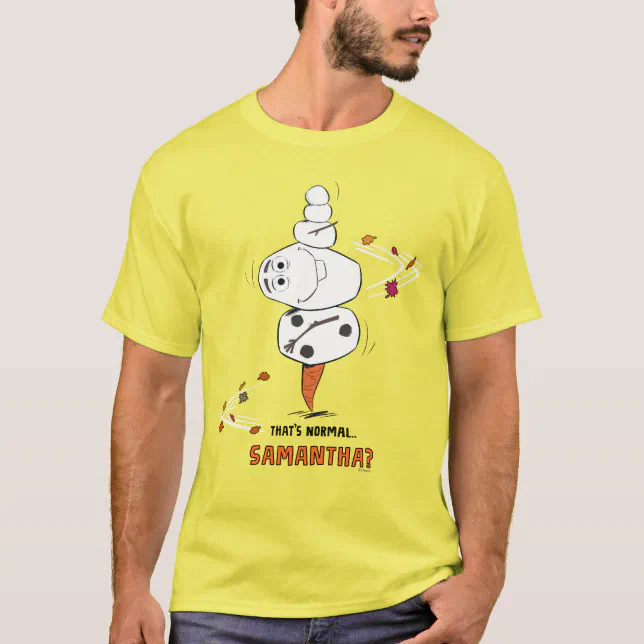 OLAF yellow t-shirt