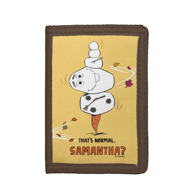Frozen 2 | Olaf "That's Normal… Samantha?" Trifold Wallet (Front Vertical)