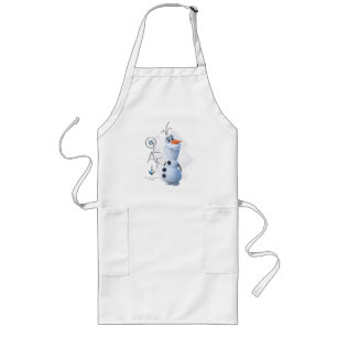 Frozen 2: Olaf With Stylized Name Graphic Long Apron