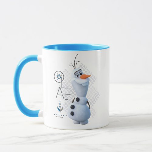 Frozen 2 Olaf With Stylized Name Graphic Mug
