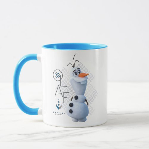 Frozen 2 Olaf With Stylized Name Graphic Mug