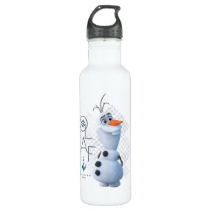 Frozen 2: Olaf With Stylized Name Graphic Stainless Steel Water Bottle