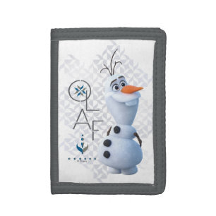 Frozen 2: Olaf With Stylized Name Graphic Tri-fold Wallet