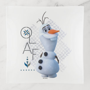 Frozen 2: Olaf With Stylized Name Graphic Trinket Tray