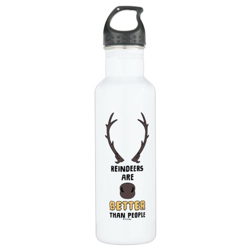 Frozen 2  Reindeers Are Better Than People Stainless Steel Water Bottle
