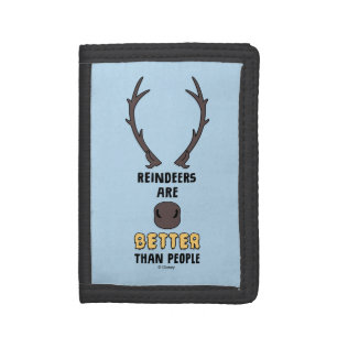 Frozen 2 Reindeers Are Better Than People Tri-fold Wallet