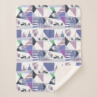 Frozen 2 | Seek the Truth Character Pattern Sherpa Blanket