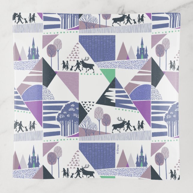 Frozen 2 | Seek the Truth Character Pattern Trinket Tray (Front)