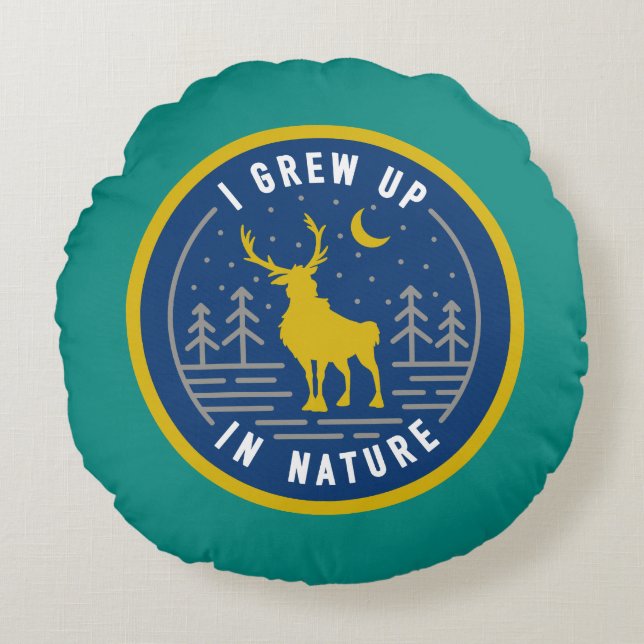 Frozen 2 | Sven - I Grew Up in Nature Round Pillow (Front)