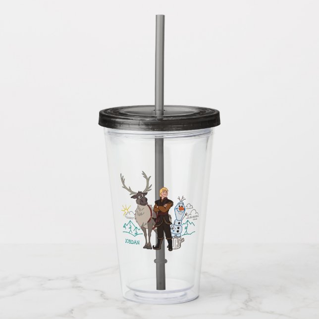 Frozen 2 | Sven, Kristoff & Olaf Acrylic Tumbler (Front)