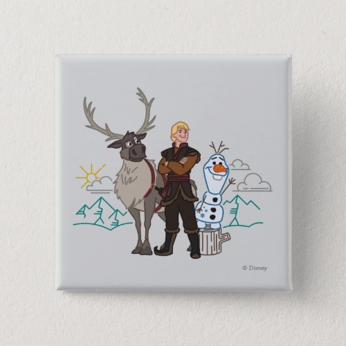 Frozen 2  Sven Kristoff  Olaf Button