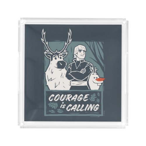 Frozen 2 Sven Kristoff  Olaf  Courage Acrylic Tray