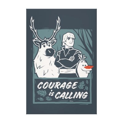 Frozen 2: Sven, Kristoff, &amp; Olaf | Courage Canvas Print