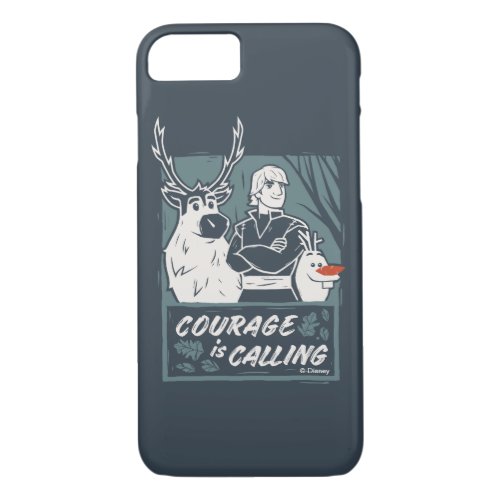 Frozen 2 Sven Kristoff  Olaf  Courage iPhone 87 Case