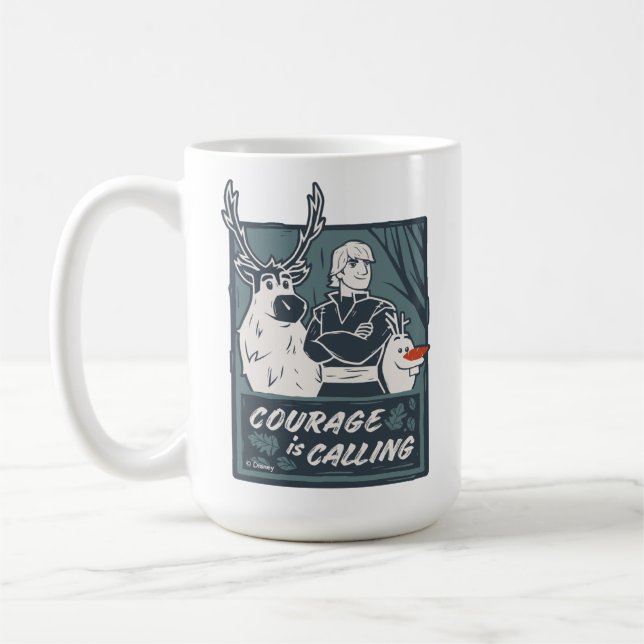 Frozen 2: Sven, Kristoff, & Olaf | Courage Coffee Mug (Left)