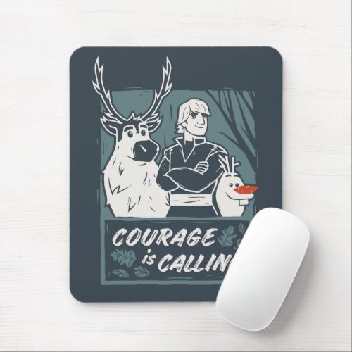 Frozen 2 Sven Kristoff  Olaf  Courage Mouse Pad