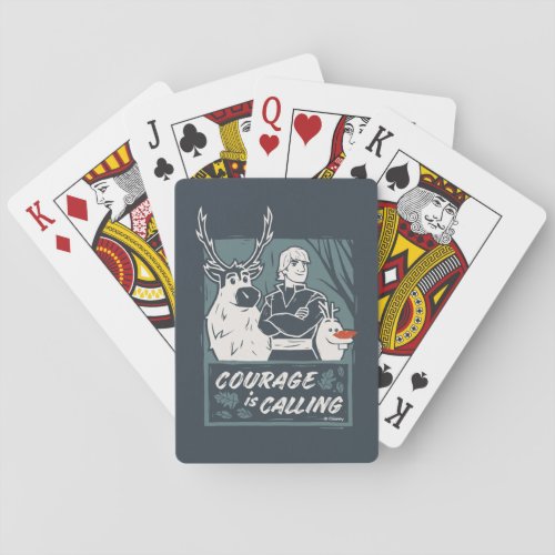 Frozen 2 Sven Kristoff  Olaf  Courage Poker Cards