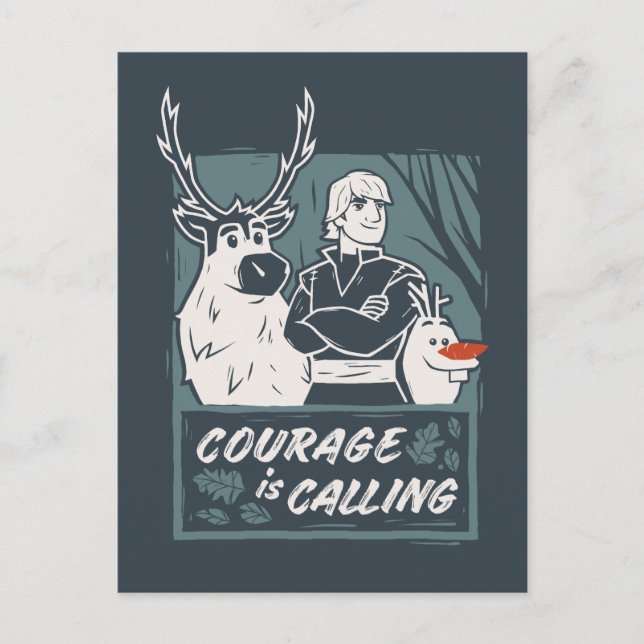 Frozen 2: Sven, Kristoff, & Olaf | Courage Postcard (Front)