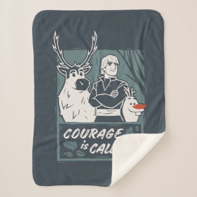 Frozen 2: Sven, Kristoff, &amp; Olaf | Courage Sherpa Blanket